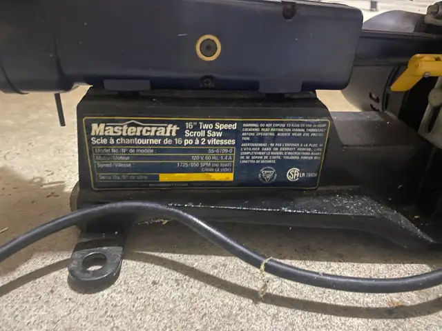 Mastercraft Scroll Saw in Power Tools in Hamilton - Image 2