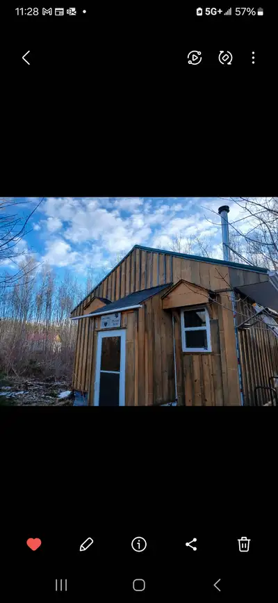 This small home is located in South Canaan NB off South Canaan Rd. The lot is 3 acres and fully wood...