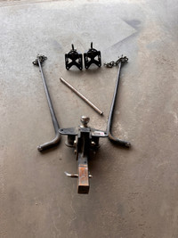 Travel trailer hitch and stabilizer bar kit