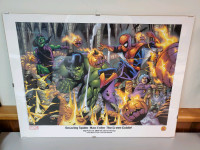 Amazing Spiderman Lithograph Print Enter the Green Goblin 16x24 