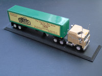 1909 Harley-Davidson V-Twin Tractor Trailer (1:100 Matchbox)