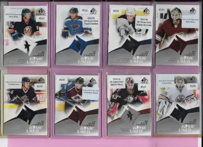 Hockey Cards: 80 Jersey Cards (Giguere, Modano, Burke, Daze etc), View more
