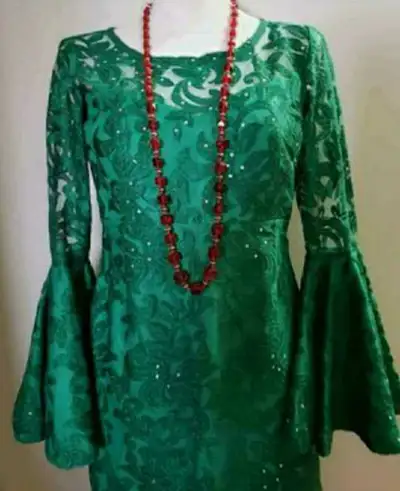 Green Lace Christmas party dress size 6? , View more
