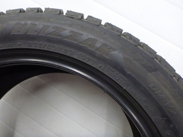 NEW Bridgestone Blizzak DMV2 265/50R20 Ice Snow Winter Tire FREE in Tires & Rims in Winnipeg - Image 3