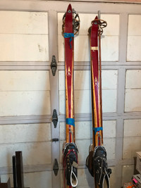 Cross country skis and boots