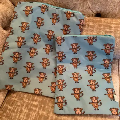 NWT “ Little Honey” baby bags, plastic lined and zippered., View more