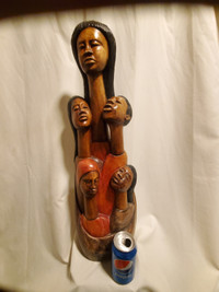 LARGE AFRICAN CARVING...THE FAMILY