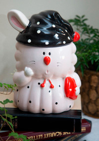 Vintage Japanese Pajama Bunny Cookie Jar (Please Read Ad)