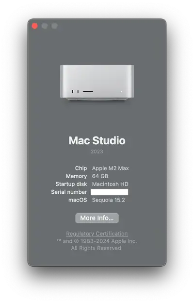 Selling my lightly used M2 Max Mac Studio. I need to use a PC for work so I no longer need this comp...