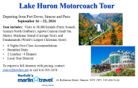 LAKE HURON MOTORCOACH TOUR - Sept 16-22, 2024