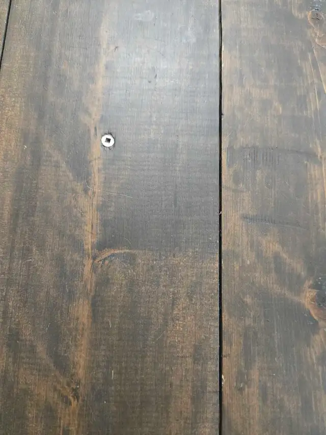Custom Stained Wood Bar Bistro Table in Dining Tables & Sets in Hamilton - Image 4