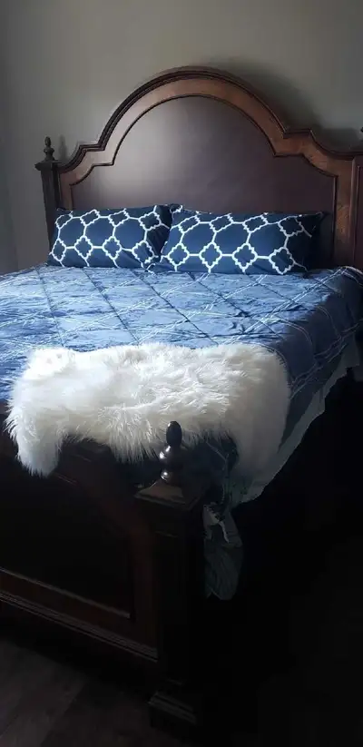 King and Queen bed frame, View more