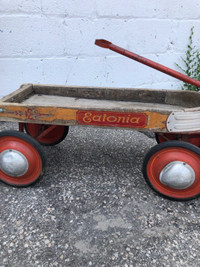 Vintage Eatons deco wood wagon