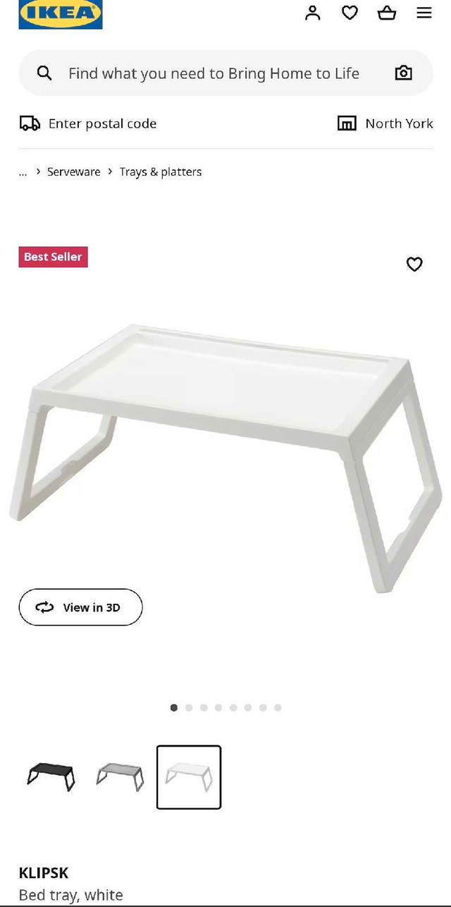 Ikea Klipsk Bed Tray , Laptop desk in Other in City of Toronto - Image 3