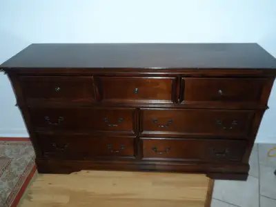 @!@ Commode Double 7 Tiroirs 7-Drawer Dresser, View more