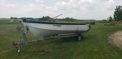 Mirro Fishing Boat Brand new transom and upper deck. Solid Tamarac wood transom. Has spindle seats t...