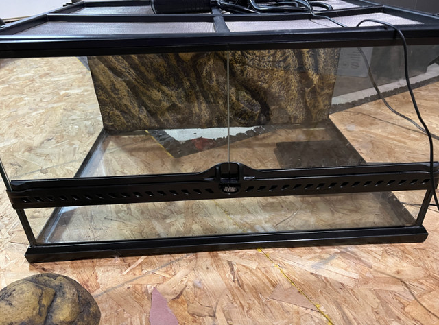 Exo terra 20 Gallon Dual Door Glass Terrarium in Reptiles & Amphibians for Rehoming in Oshawa / Durham Region