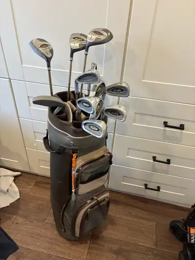 full set of women’s left handed golf clubs and bag , View more