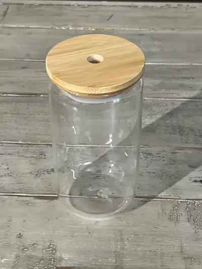 Glass Tumbler Bamboo Lid, View more