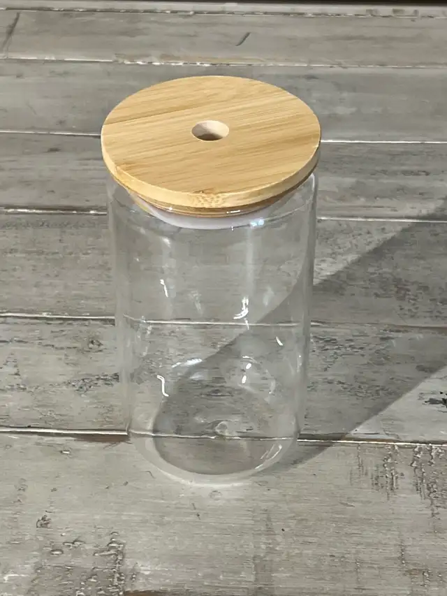 Glass Tumbler Bamboo Lid in Kitchen & Dining Wares in Mississauga / Peel Region - Image 2