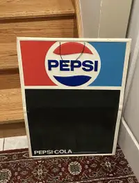 Vintage Pepsi Chalkboard Sign 