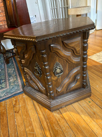 Hexagonal cabinet/side table
