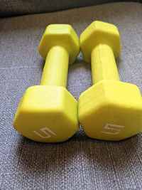 HAND WEIGHT SET / DUMBBELLS 5 Lb 