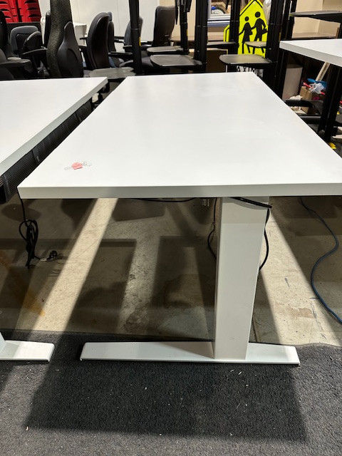 Herman Miller sit, stand white laminate desk in Desks in Kitchener / Waterloo