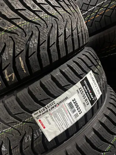 NEW 225/55/R19 Kumho snows-Mustang MachE/X3/X4/NX/CX-5/ Rogue Set of Four brand new 225 55 R19 Kumho...