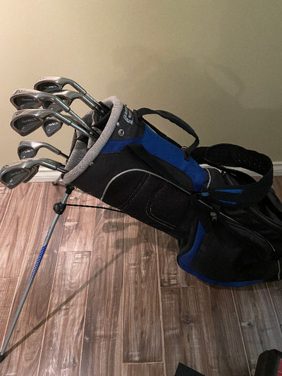 Golf Clubs & Carry Bag w Stand