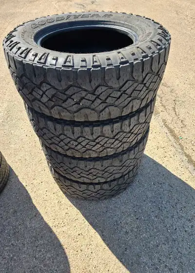 4 Goodyear Wrangler Duratrac LT275/65R18 All Weather Tires Load Range E About 70% Tread Asking $350...