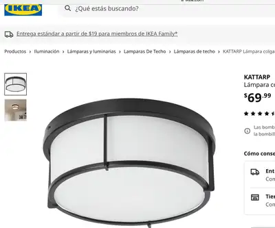 Ceiling lamp Ikea Kattarp, View more
