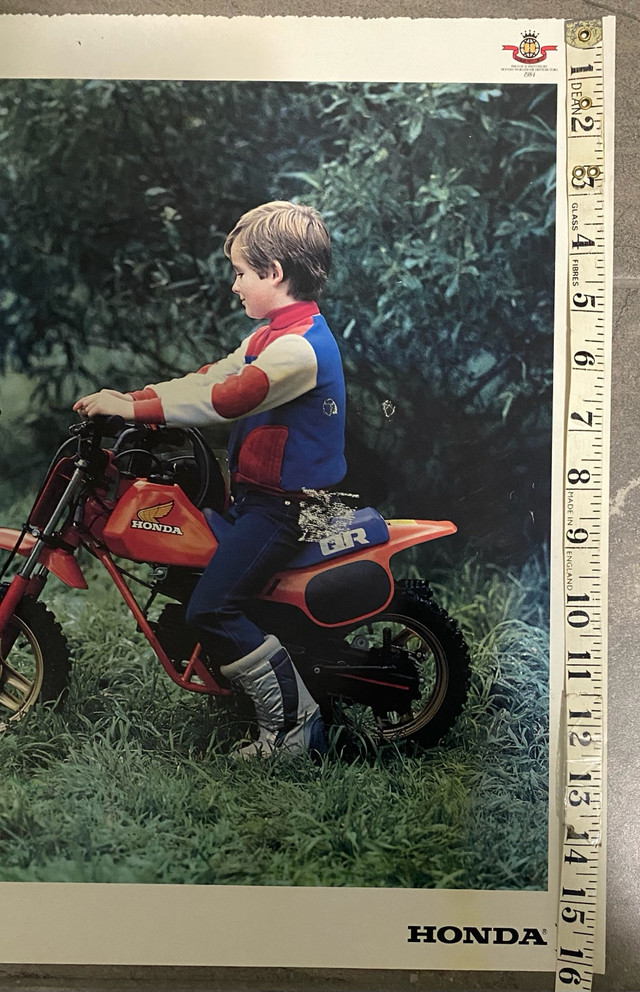 1984 Honda QR-50 Australian Poster 17 in x 16 in in Arts & Collectibles in North Bay - Image 3