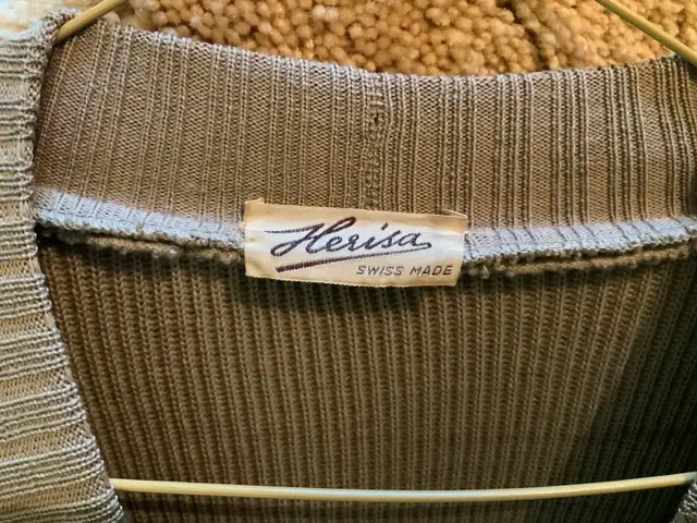 SWISS MADE Herisa ULTRASUEDE/wool sweater jacket, size Medium62866660884483121
