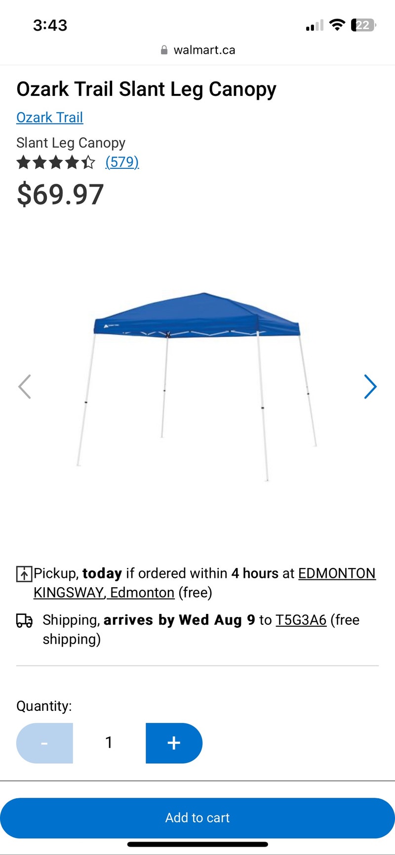 Brand new canopy tent. Other Edmonton Kijiji