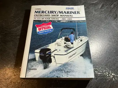 2001-2003 Mercury Mariner 75-225 HP 4-Stroke Outboards Shop Manual Table of Contents QUICK REFERENCE...
