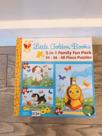 Kids Toy: Little Golden Books 3 in 1 Family Fun Pack Puzzle