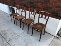 Antique Dining Chairs Post WW2 Hand made