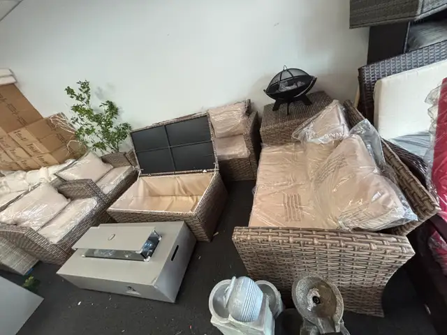 6-Piece Outdoor Patio Set with 2 Box  Table63347537183105123