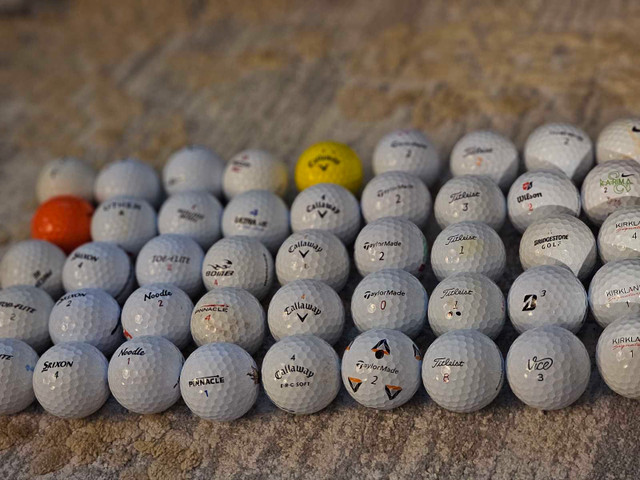 Golfballs mixed batch of 45 in Golf in Bedford