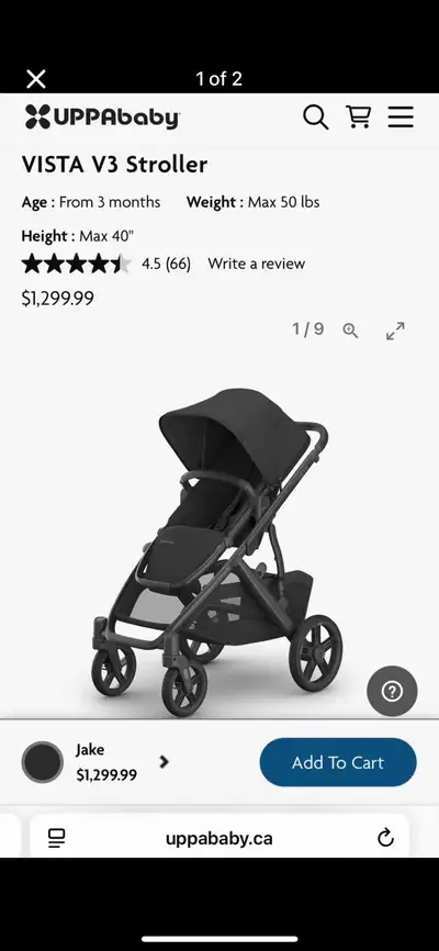 Brand New Uppababy Vista V3 Stroller in Box, View more