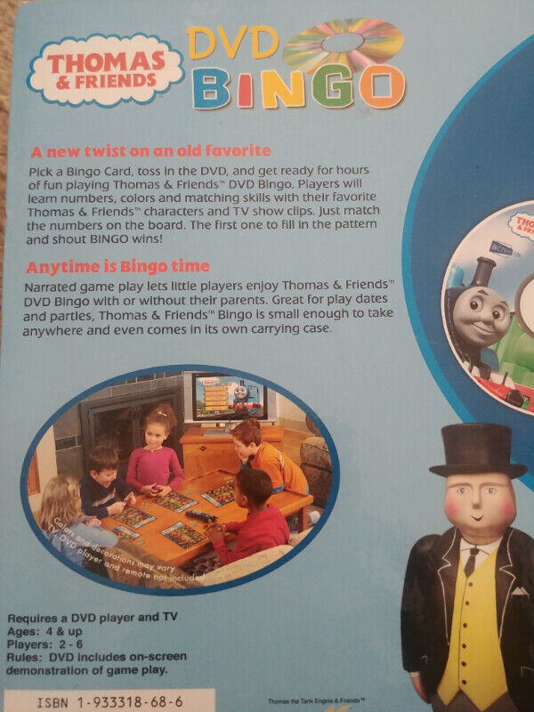 Thomas & Friends DVD Bingo game in Toys & Games in Ottawa - Image 3