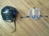 Junior Hockey helmet with new clear visor