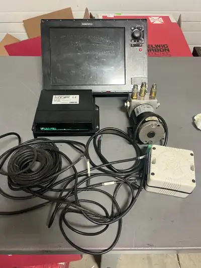 Simrad AC12 Autopilot and Simrad NSS12 graph for sale includes computer, compas, pump and wiring in...