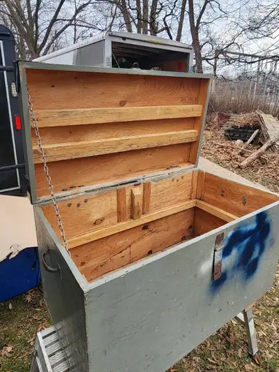 Custom Made Carpenters Stationary Toolbox Tool Cabinet/Chest, View more
