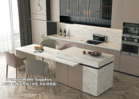 Custom quartz countertop for kitchen, vanity or fireplace