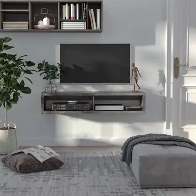 Floating TV Stand Shelf for 50" TVs, Wall Mounted Entertainment , View more