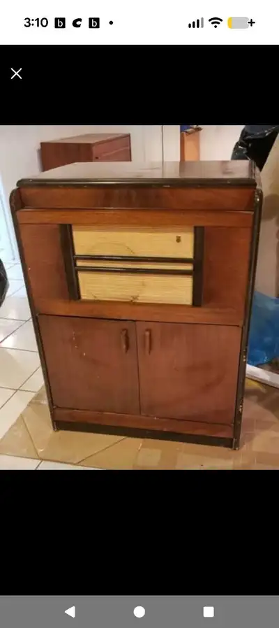 Phillips antique stereo cabinet , View more