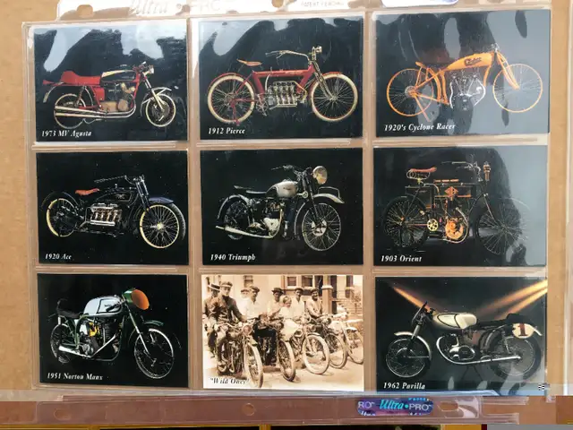 1993 Vintage Motorcycle 57 CARDS Set- Indian, Harley Davidson in Arts & Collectibles in Oshawa / Durham Region - Image 4