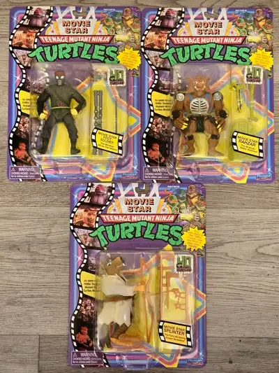 Teenage mutant ninja turtles retro movie figures new, View more